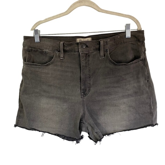 Madewell High Rise Denim Stretch Jean Shorts in Gray Slater Wash M5774 SZ- 32 - Picture 3 of 11